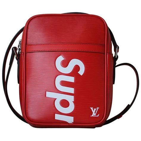 supreme louis vuitton red bag|louis vuitton supreme foulard.